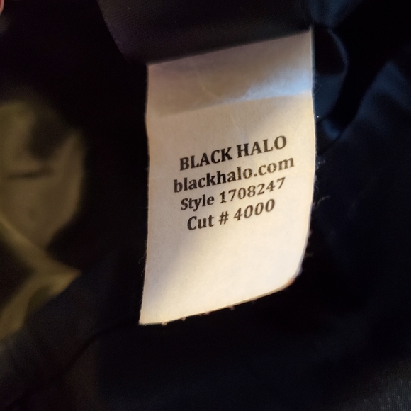 NEW Black Halo Dress Women 2 Jackie O Retro Blue Rose Stretch Cocktail Wedding S - Picture 10 of 14